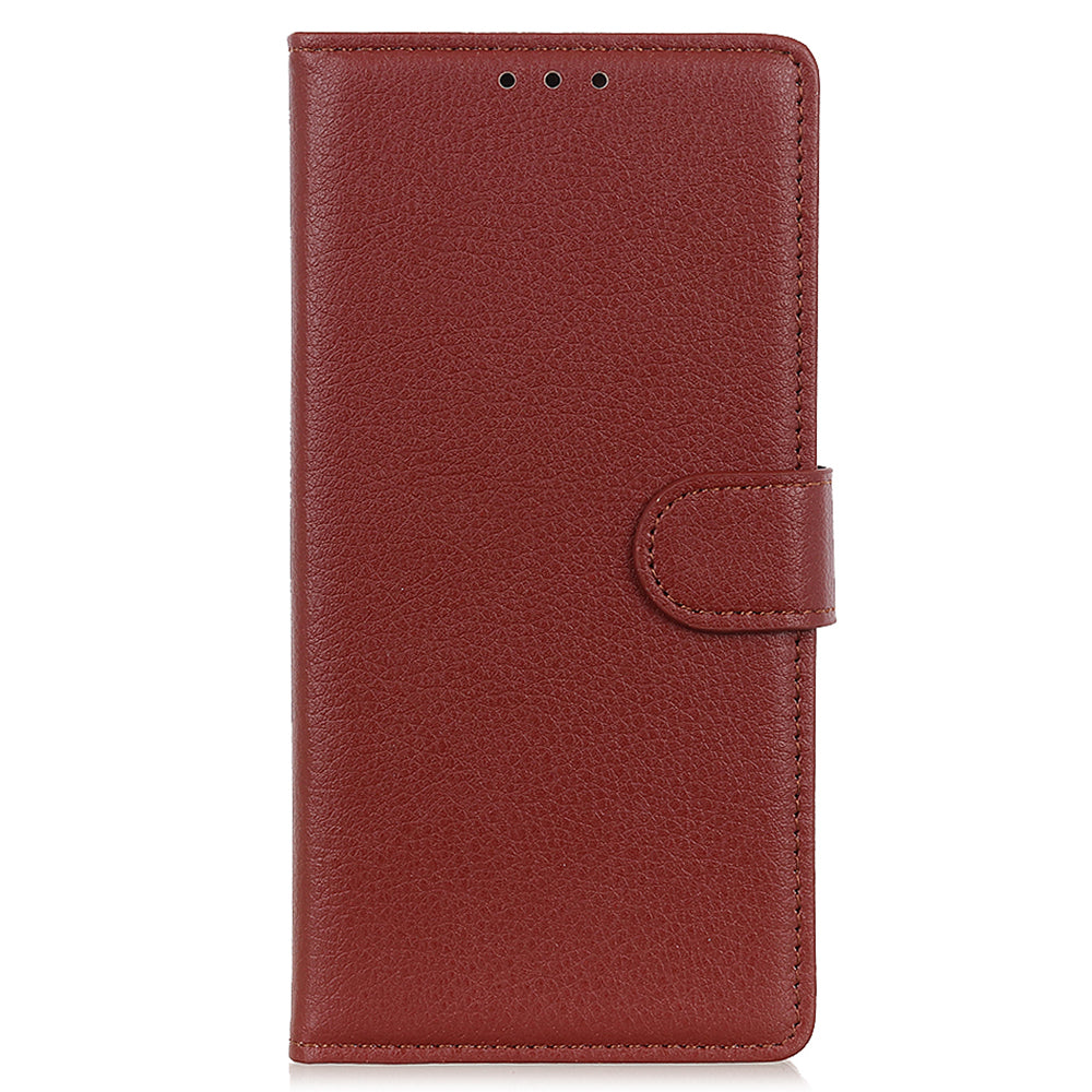 Litchi Texture Wallet Design PU Leather Phone Flip Shell Stand Case for Motorola Edge 20 Pro