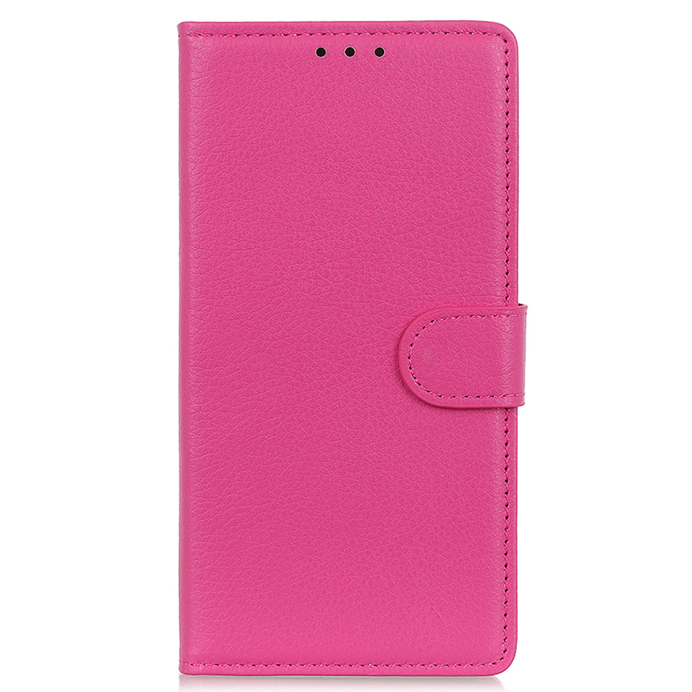 Litchi Texture Wallet Design PU Leather Phone Flip Shell Stand Case for Motorola Edge 20 Pro