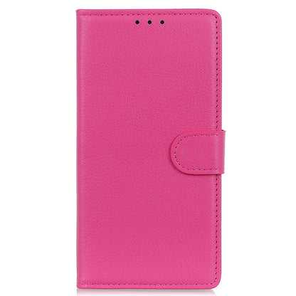 Litchi Texture Wallet Design PU Leather Phone Flip Shell Stand Case for Motorola Edge 20 Pro