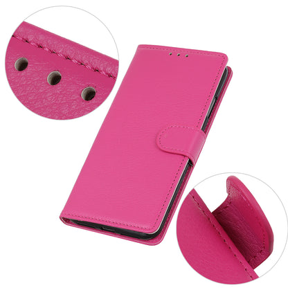 Litchi Texture Wallet Design PU Leather Phone Flip Shell Stand Case for Motorola Edge 20 Pro