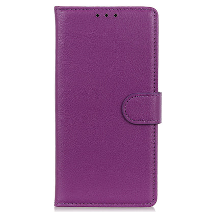 Litchi Texture Wallet Design PU Leather Phone Flip Shell Stand Case for Motorola Edge 20 Pro