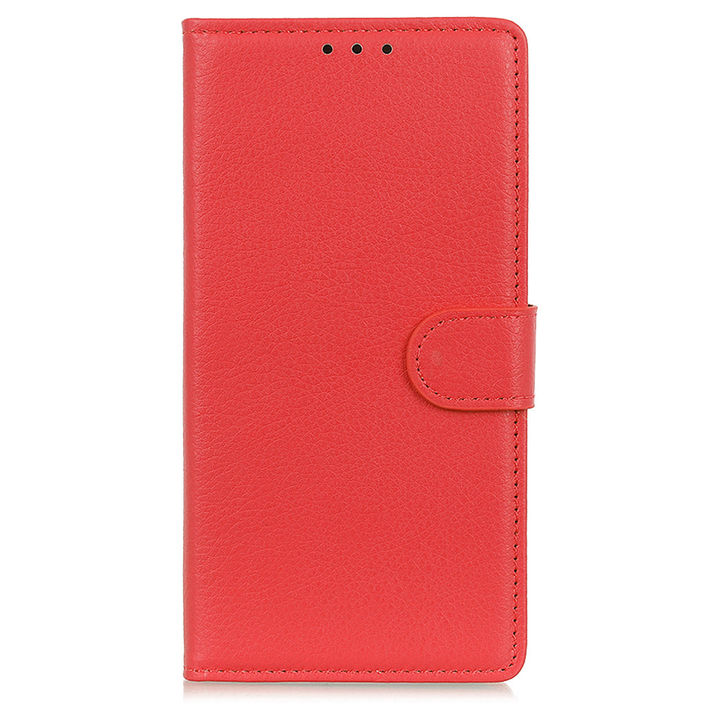 Litchi Texture Wallet Design PU Leather Phone Flip Shell Stand Case for Motorola Edge 20 Pro