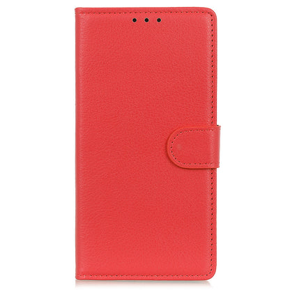 Litchi Texture Wallet Design PU Leather Phone Flip Shell Stand Case for Motorola Edge 20 Pro