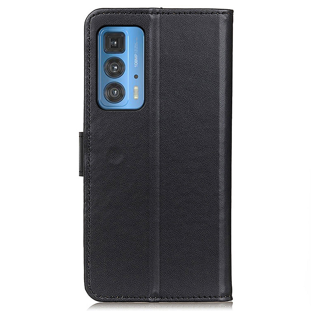 PU Leather Wallet Stand Folio Flip Phone Protective Case Shell for Motorola Edge 20 Pro