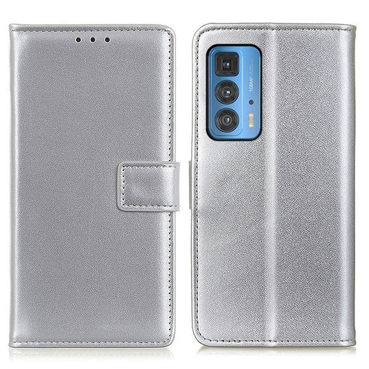 PU Leather Wallet Stand Folio Flip Phone Protective Case Shell for Motorola Edge 20 Pro