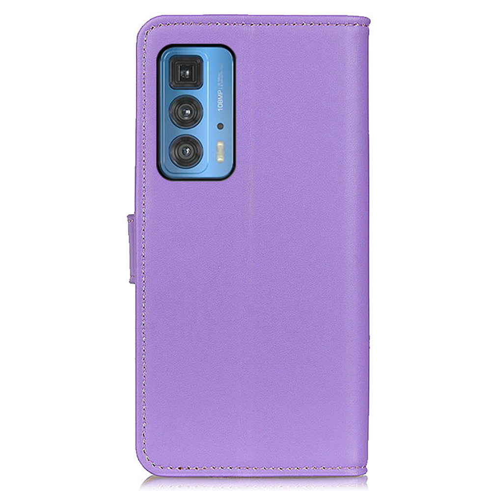 PU Leather Wallet Stand Folio Flip Phone Protective Case Shell for Motorola Edge 20 Pro