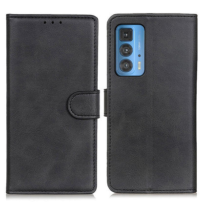 Matte Surface Leather Wallet Stand Phone Case Cover for Motorola Edge 20 Pro