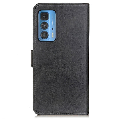 Matte Surface Leather Wallet Stand Phone Case Cover for Motorola Edge 20 Pro