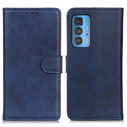 Matte Surface Leather Wallet Stand Phone Case Cover for Motorola Edge 20 Pro