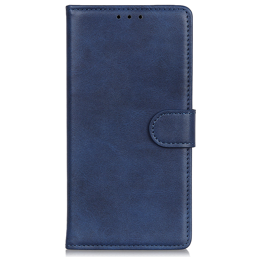 Matte Surface Leather Wallet Stand Phone Case Cover for Motorola Edge 20 Pro