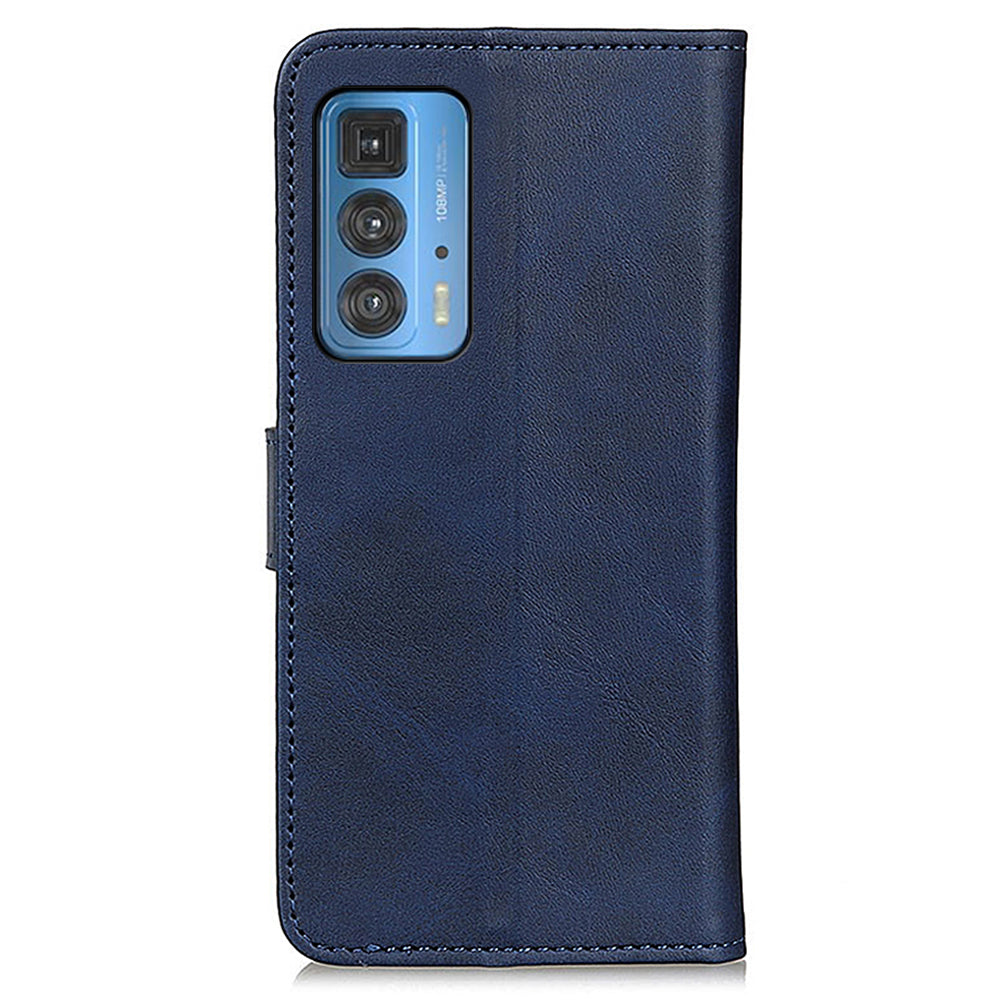 Matte Surface Leather Wallet Stand Phone Case Cover for Motorola Edge 20 Pro