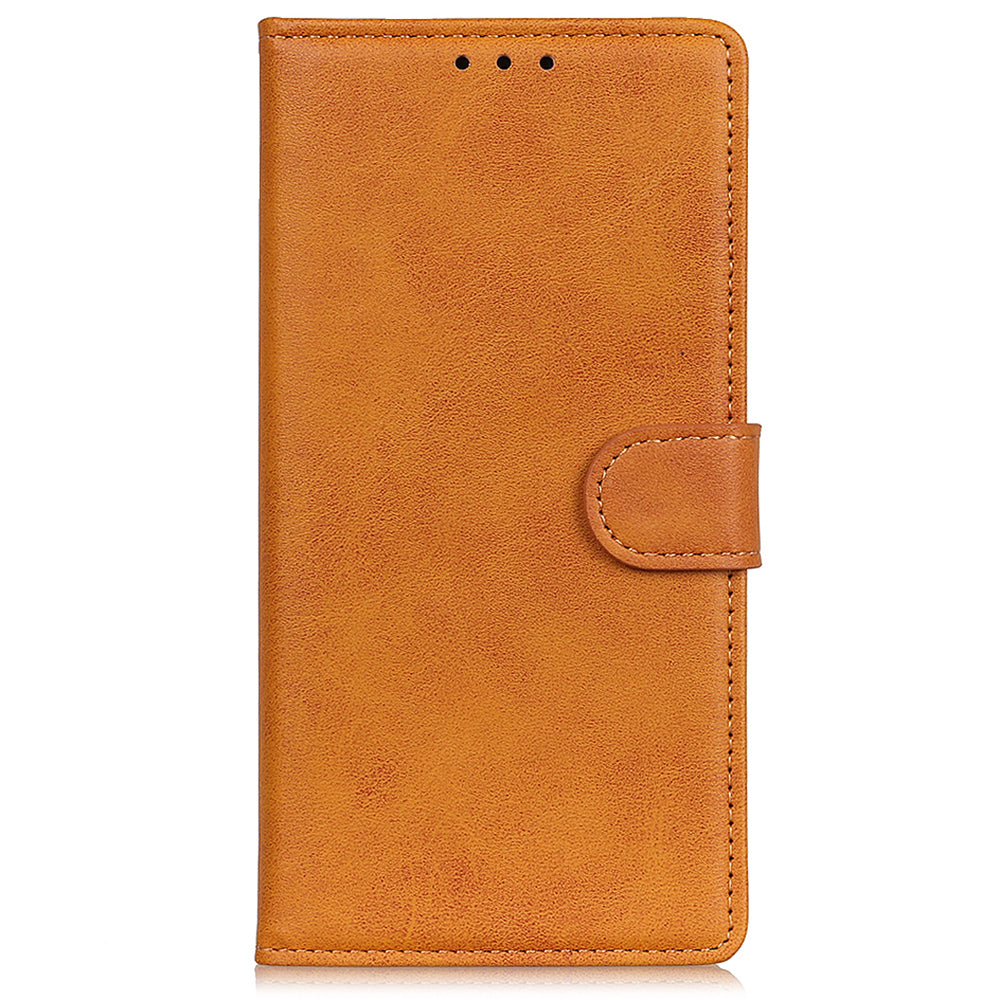 Matte Surface Leather Wallet Stand Phone Case Cover for Motorola Edge 20 Pro