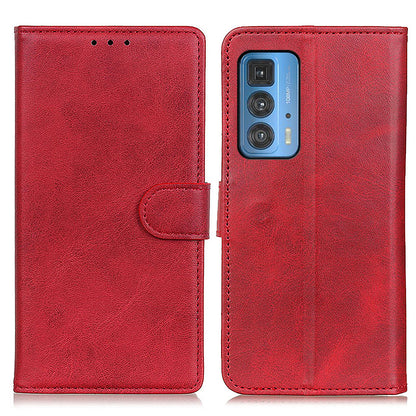 Matte Surface Leather Wallet Stand Phone Case Cover for Motorola Edge 20 Pro