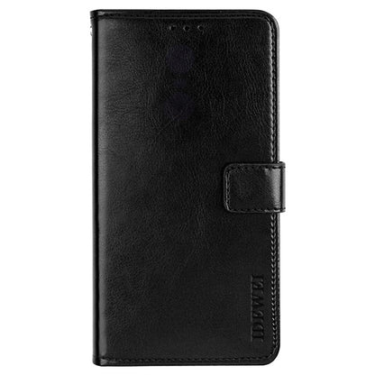 IDEWEI Crazy Horse Texture Stand Wallet Leather Case Flip Phone Cover for Motorola Edge 20