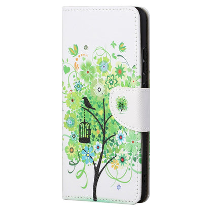 Cross Texture Pattern Printing PU Leather Wallet Stand Flip Case with Magnetic Closure for Motorola Edge 20