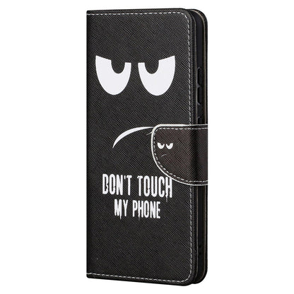 Cross Texture Pattern Printing PU Leather Wallet Stand Flip Case with Magnetic Closure for Motorola Edge 20