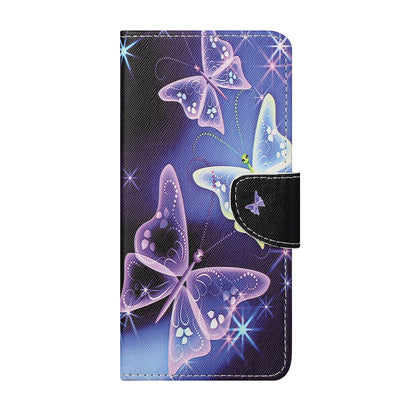 Cross Texture Pattern Printing PU Leather Wallet Stand Flip Case with Magnetic Closure for Motorola Edge 20