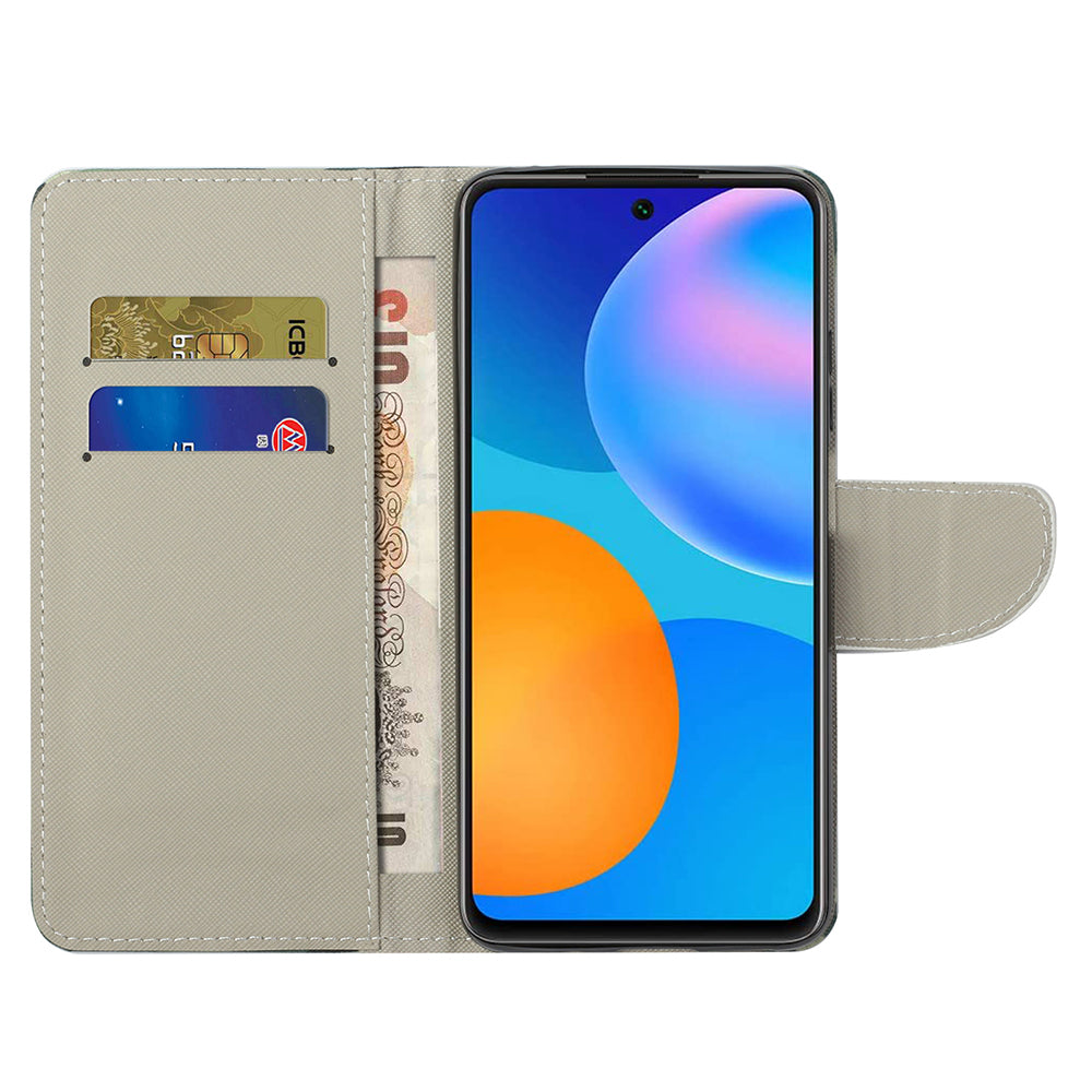 Cross Texture Pattern Printing PU Leather Wallet Stand Flip Case with Magnetic Closure for Motorola Edge 20