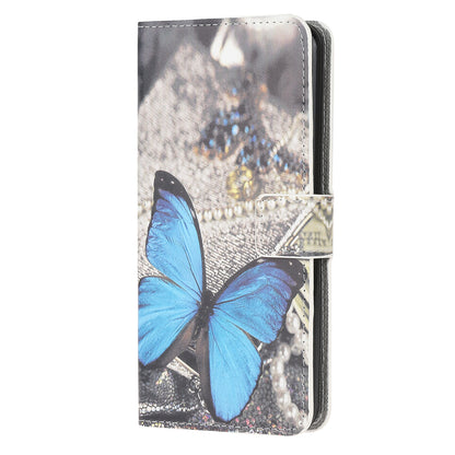 Pattern Printing Magnetic Clasp Leather Wallet Stand Case Cover for Motorola Edge 20 Lite