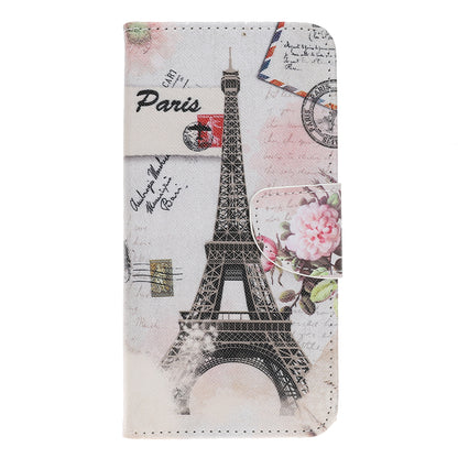 Full Protection Cross Texture Pattern Printing PU Leather Phone Cover Wallet Stand Case for Motorola Edge 20 Lite