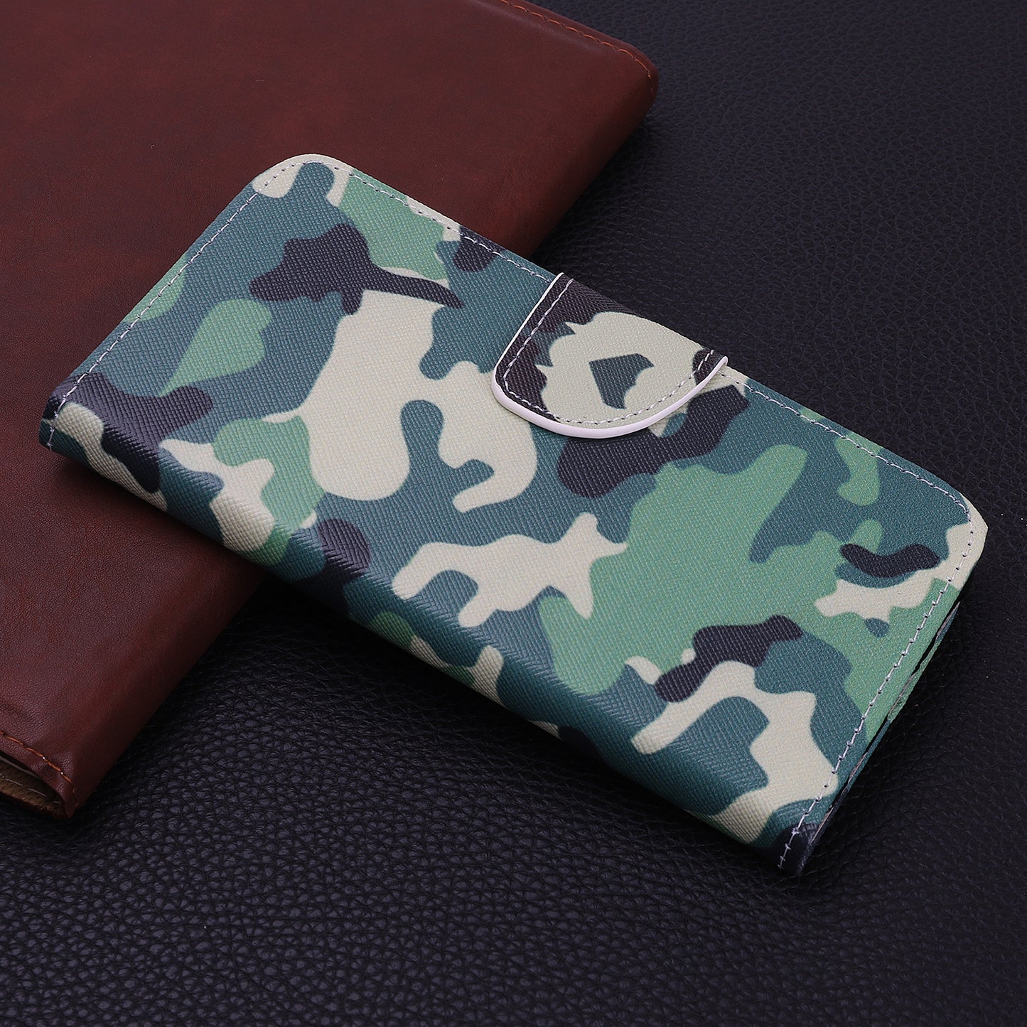 Full Protection Cross Texture Pattern Printing PU Leather Phone Cover Wallet Stand Case for Motorola Edge 20 Lite