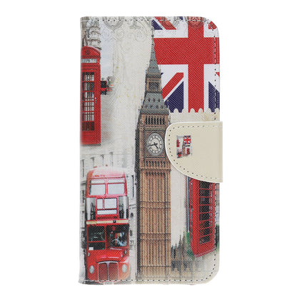 Full Protection Cross Texture Pattern Printing PU Leather Phone Cover Wallet Stand Case for Motorola Edge 20 Lite