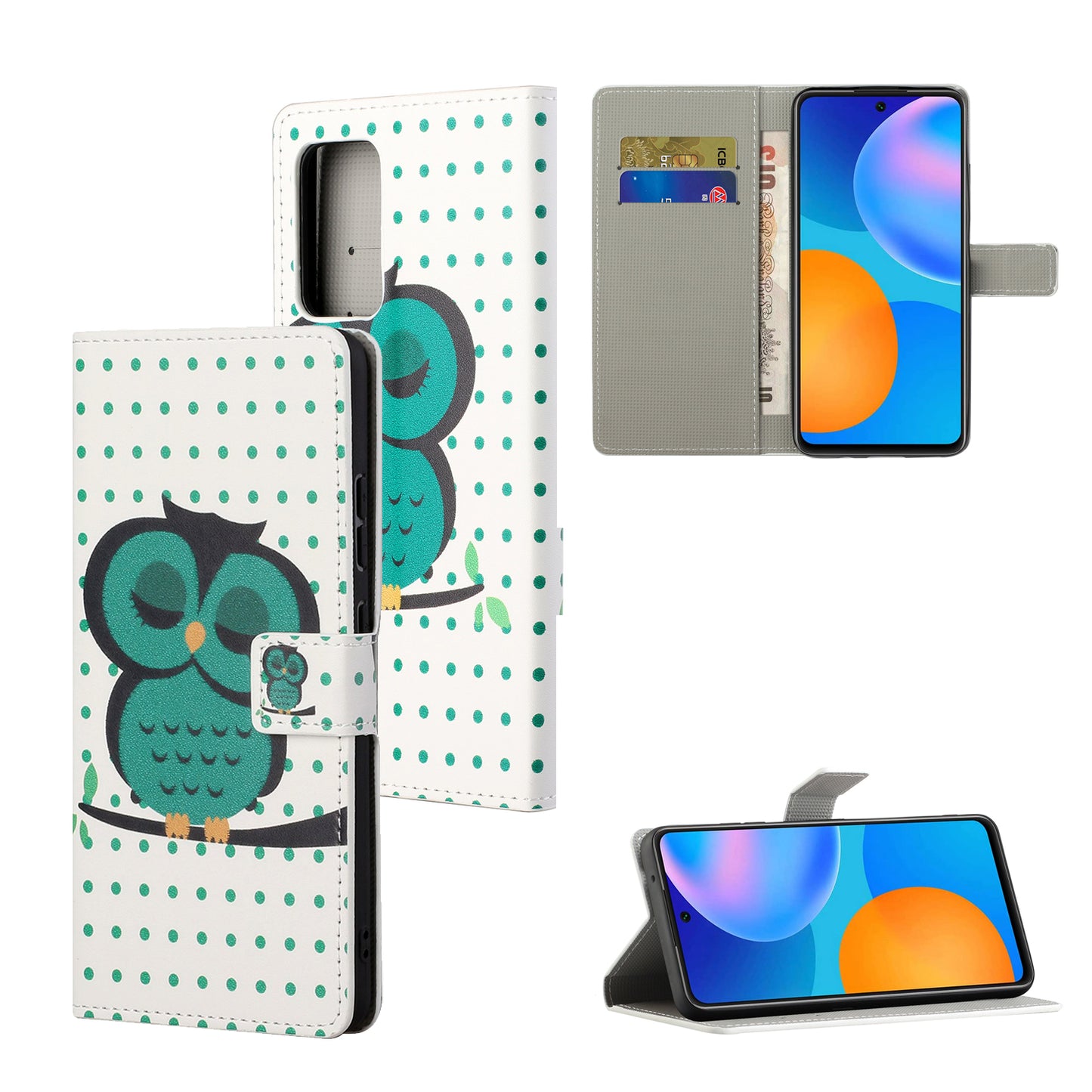 Stylish Pattern Printing Anti-Scratch Leather Protective Case with Wallet Stand for Motorola Edge 20 Pro