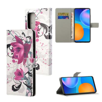 Stylish Pattern Printing Anti-Scratch Leather Protective Case with Wallet Stand for Motorola Edge 20 Pro