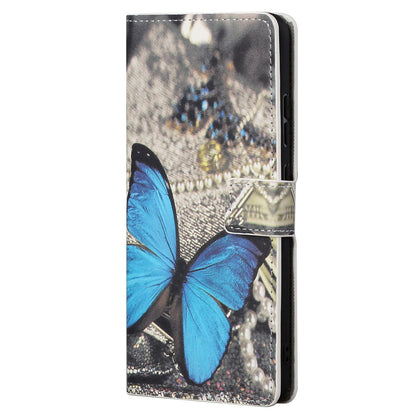 Stylish Pattern Printing Anti-Scratch Leather Protective Case with Wallet Stand for Motorola Edge 20 Pro