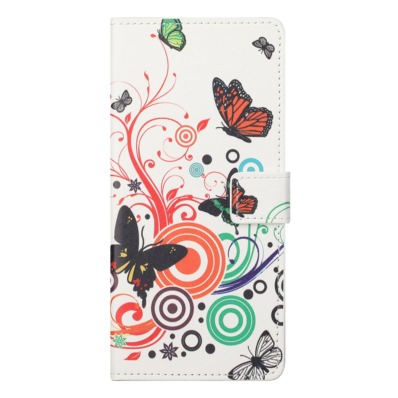 Stylish Pattern Printing Anti-Scratch Leather Protective Case with Wallet Stand for Motorola Edge 20 Pro