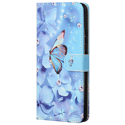 Adjustable Stand Design Drop-Proof Pattern Printing 3D Cross Texture Leather Wallet Case for Motorola Edge 20