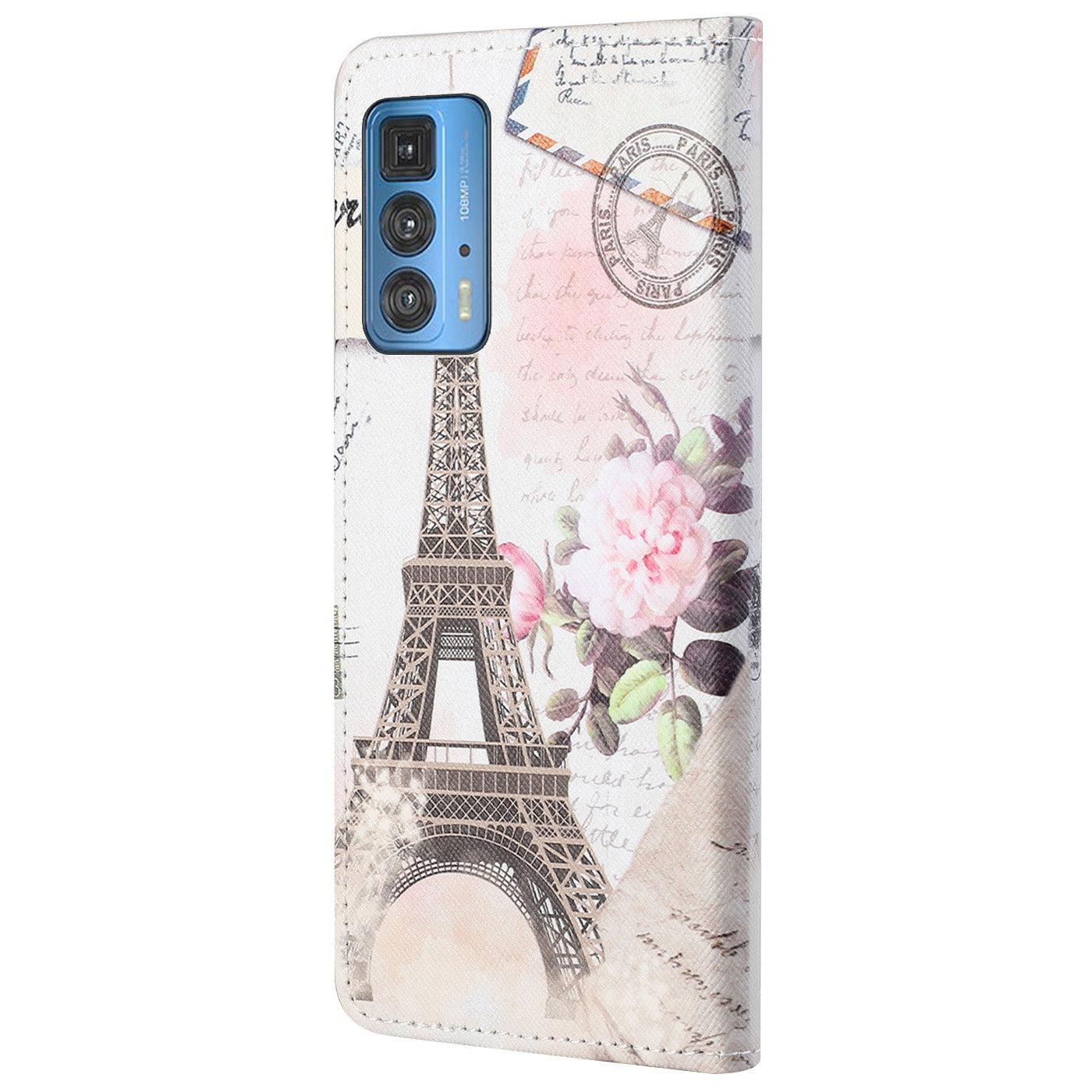 Cross Texture Pattern Printing Magnetic Clasp Closure Leather Wallet Stand Case Protector for Motorola Edge 20 Pro