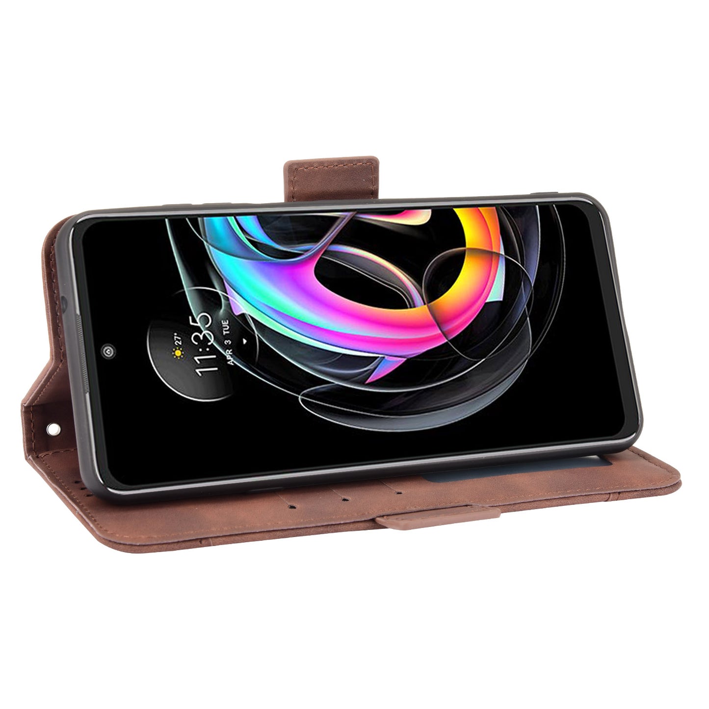 PU Leather Wallet Stand Design Phone Case with Multiple Card Slots for Motorola Edge 20 Lite/Edge 20 Fusion