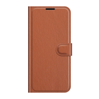 Wallet Design Folio Flip Litchi Texture Protective Soft PU Leather Phone Case with Stand for Motorola Edge 20