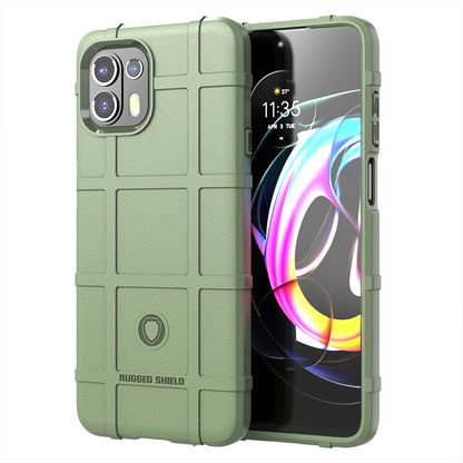 Rugged Square Grid Texture Thickened TPU Shock-proof Non-slip Phone Case for Motorola Edge 20 Lite/Edge 20 Fusion