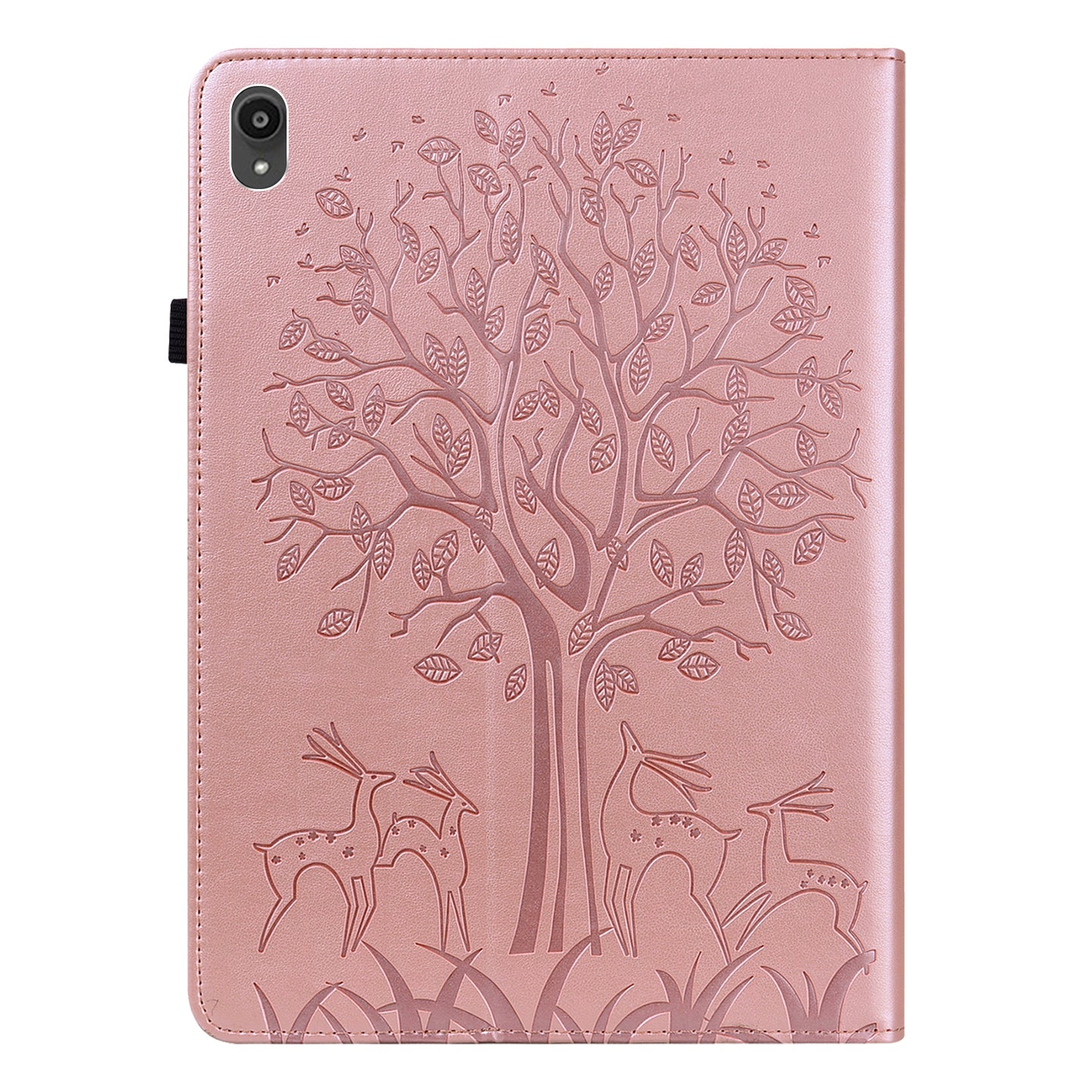 Imprint Tree and Deer Pattern All-Protection Leather Stand Tablet Cover for Lenovo Tab P11 TB-J606F / Tab P11 5G