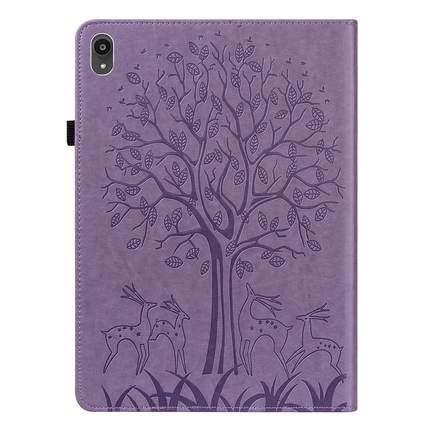 Imprint Tree and Deer Pattern All-Protection Leather Stand Tablet Cover for Lenovo Tab P11 TB-J606F / Tab P11 5G