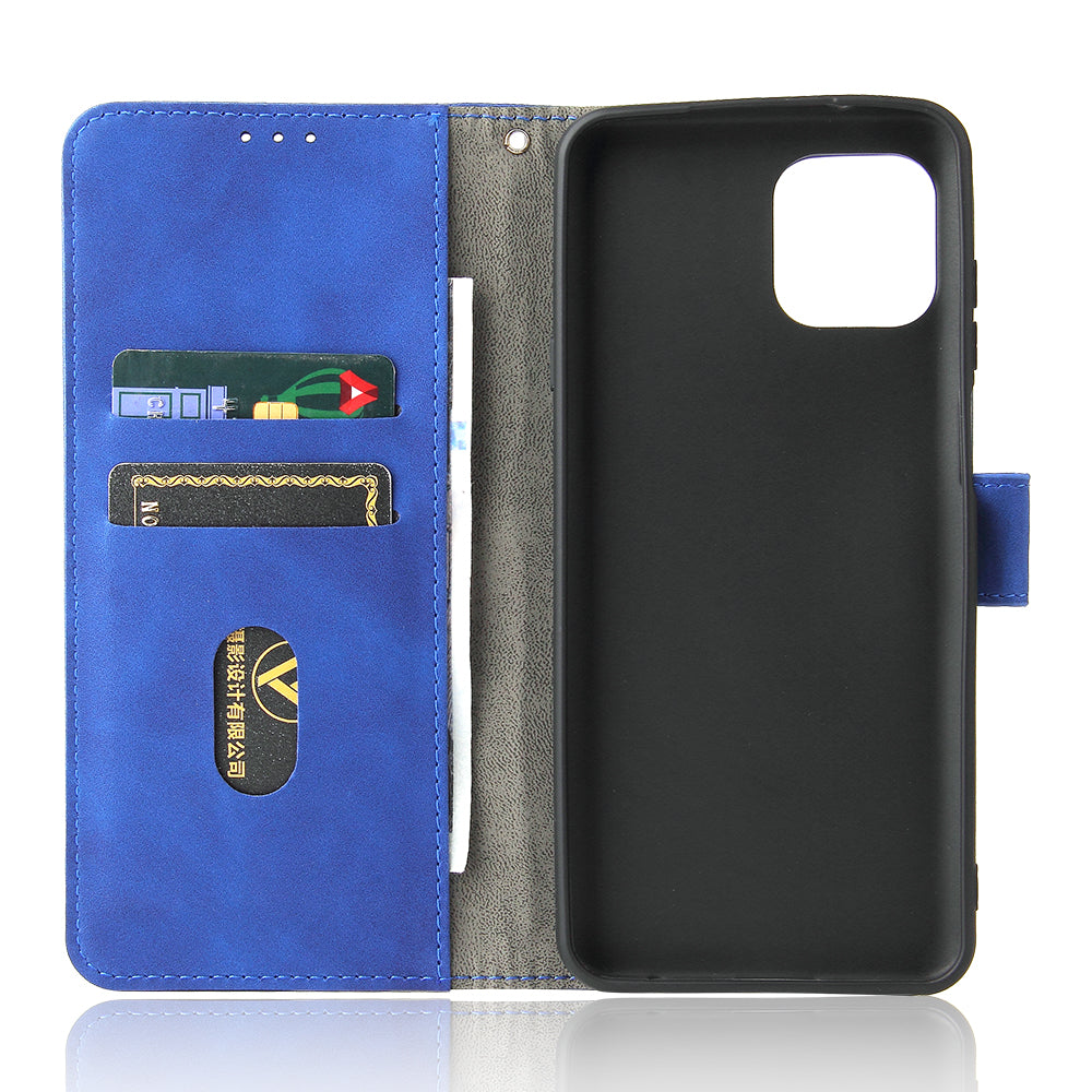 Skin-Touch Feeling Magnetic Wallet Stand Leather Phone Case for Motorola Edge 20 Lite