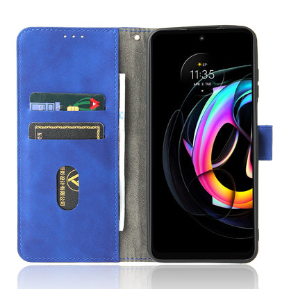 Skin-Touch Feeling Magnetic Wallet Stand Leather Phone Case for Motorola Edge 20 Lite