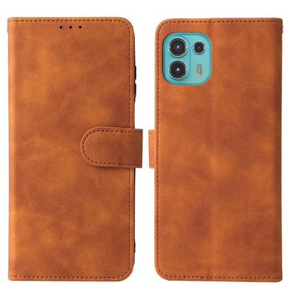 Skin-Touch Feeling Magnetic Wallet Stand Leather Phone Case for Motorola Edge 20 Lite