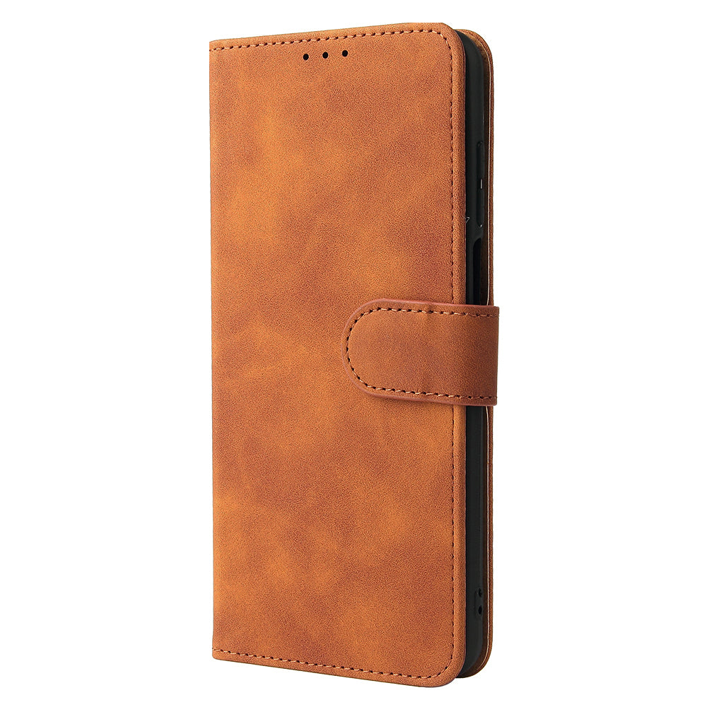 Skin-Touch Feeling Magnetic Wallet Stand Leather Phone Case for Motorola Edge 20 Lite