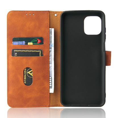 Skin-Touch Feeling Magnetic Wallet Stand Leather Phone Case for Motorola Edge 20 Lite