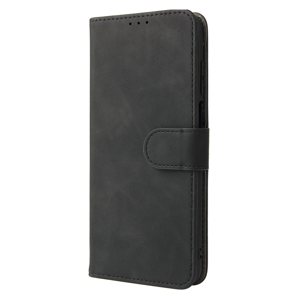 Skin-Touch Feeling Magnetic Wallet Stand Leather Phone Case for Motorola Edge 20 Lite