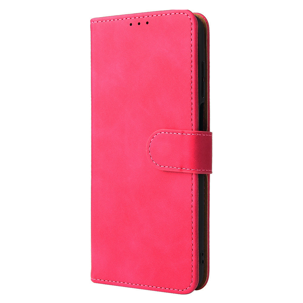 Skin-Touch Feeling Magnetic Wallet Stand Leather Phone Case for Motorola Edge 20 Lite