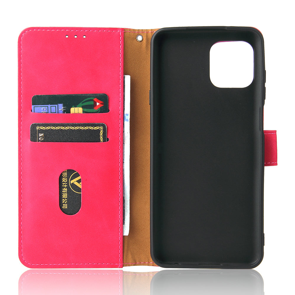 Skin-Touch Feeling Magnetic Wallet Stand Leather Phone Case for Motorola Edge 20 Lite