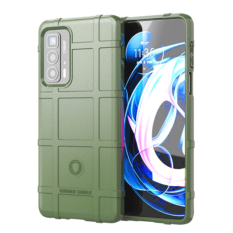 Anti-Drop Rugged Square Grid Texture Soft TPU Shockproof Protective Case for Motorola Edge 20 Pro / Edge S Pro