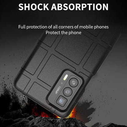 Anti-Drop Rugged Square Grid Texture Soft TPU Shockproof Protective Case for Motorola Edge 20 Pro / Edge S Pro