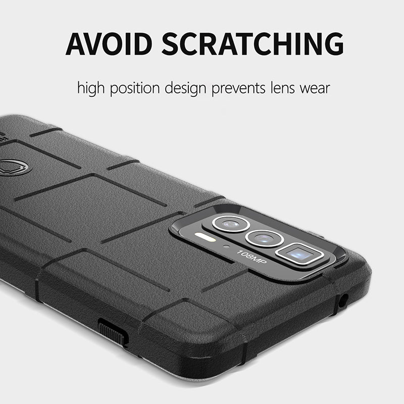 Anti-Drop Rugged Square Grid Texture Soft TPU Shockproof Protective Case for Motorola Edge 20 Pro / Edge S Pro