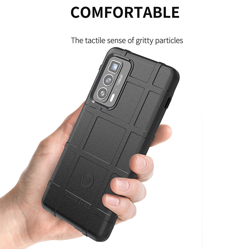 Anti-Drop Rugged Square Grid Texture Soft TPU Shockproof Protective Case for Motorola Edge 20 Pro / Edge S Pro