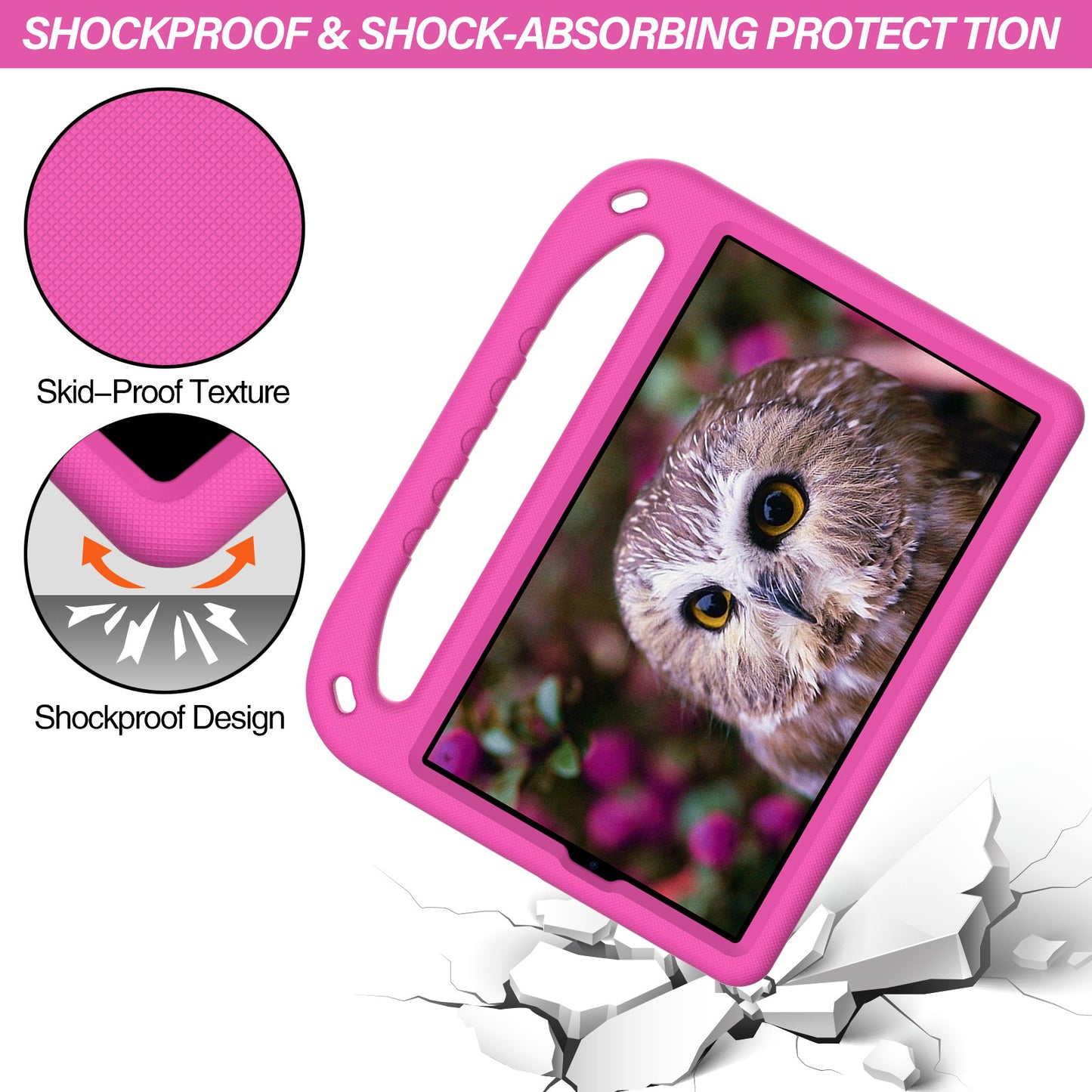 Shockproof Anti-Drop Light-Weight EVA Protective Cover with Kickstand Handle for Lenovo Tab M10 HD Gen 2 / TB-X306F / TB-X306X 10.1 inch